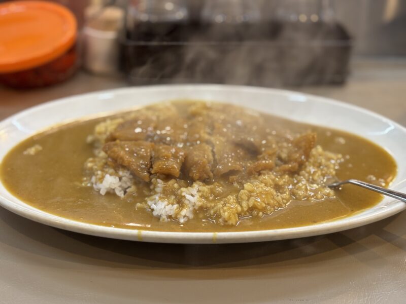 カレー(小)+カツ+生たまご＠マドラス日本橋本店