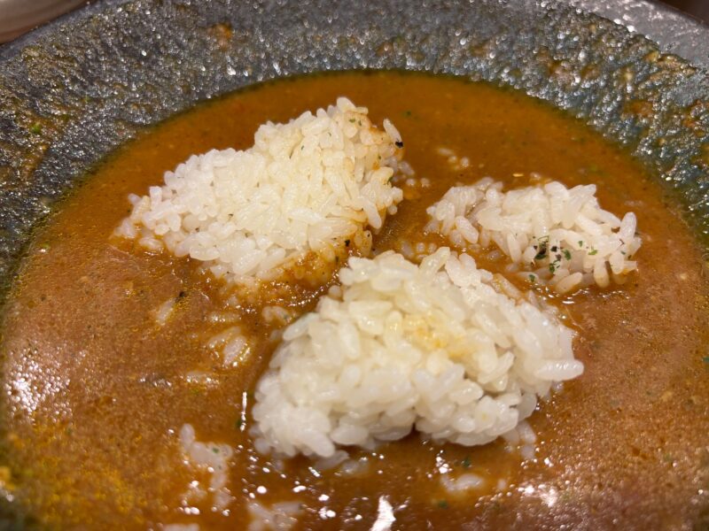 KASAneのバターライスえおカレースープにダイブ飯