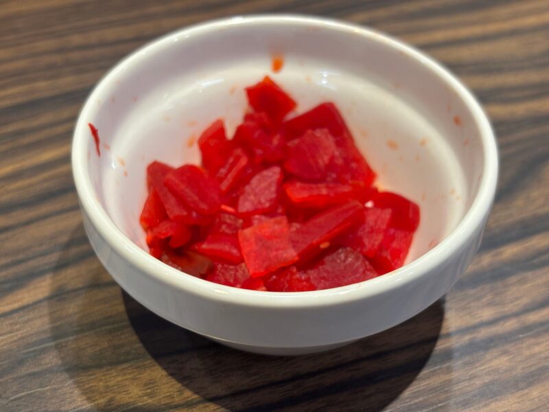 日乃屋カレー さんちか店 福神漬け